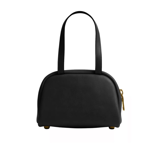 Coach Black Turn lock Bag 20 with Gold Accents - Picture 2 of 14